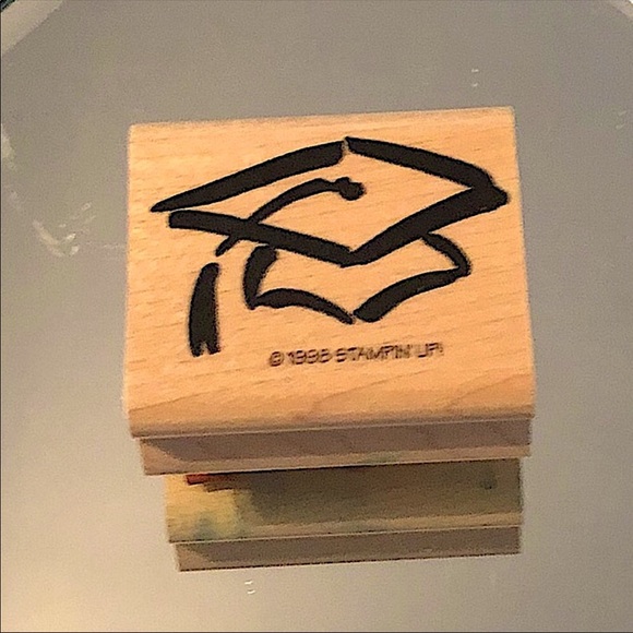 ✨3/$15 1998 Stampin’ Up Graduation Cap Stamper